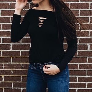 American eagle off the shoulder top